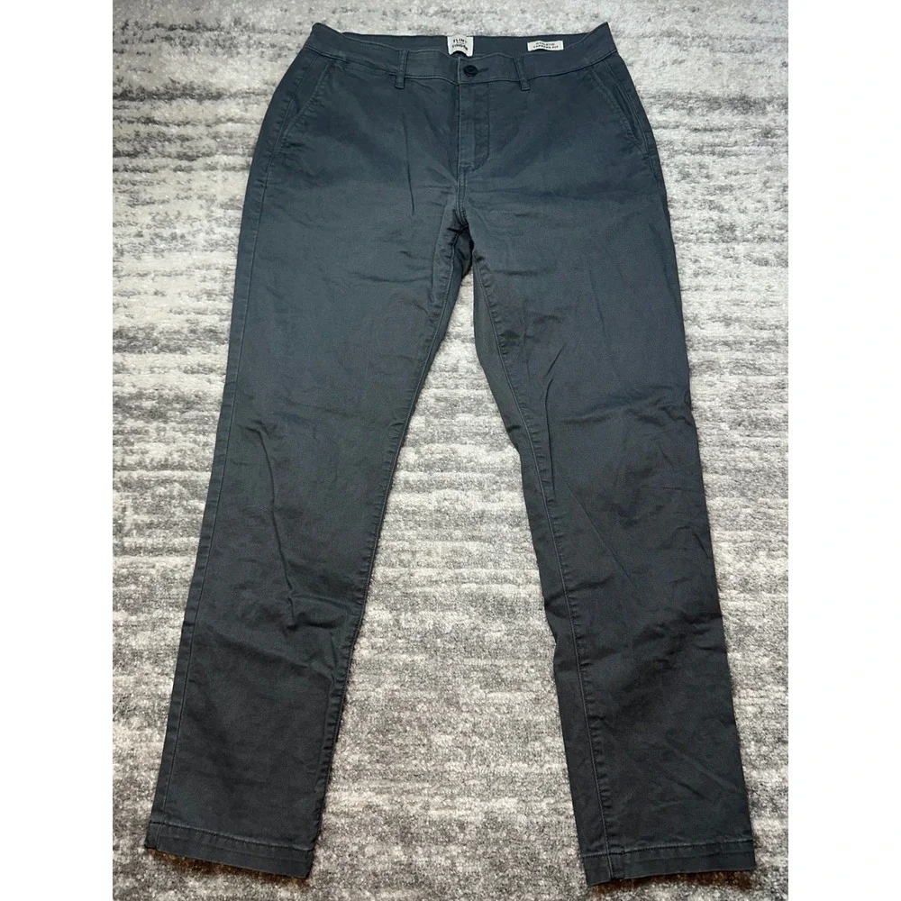 Flint and Tinder Pants Mens 32x30 Gray Athletic Tapered Fit Chino Twill